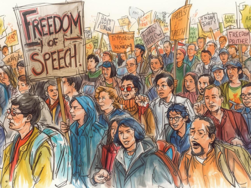 極化社會中的言論自由矛盾